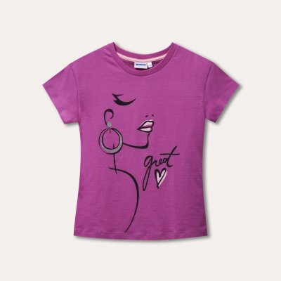 WINKIKI dívčí tričko WJG 11019, fialová