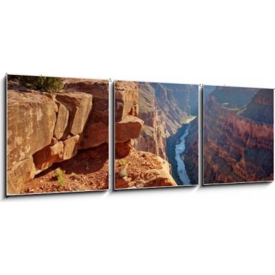 Obraz 3D třídílný - 150 x 50 cm - Toroweap Point grand kaňon national obora Arizona – Zboží Mobilmania