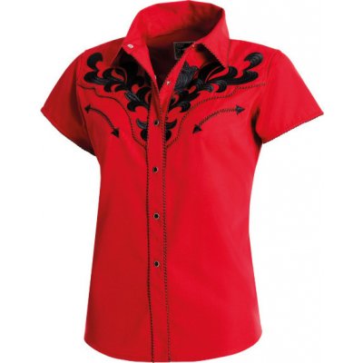 Stars & Stripes košile westernová Ella dámská red – Zboží Dáma