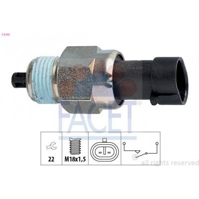 Spínač, světlo zpátečky FACET 7.6142 – Zboží Mobilmania