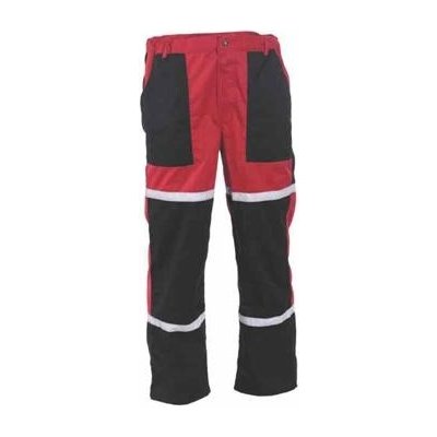 Cerva TAYRA Pracovní kalhoty do pasu červeno-černé