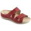 Dámské žabky a pantofle Medistyle ELEN zdravotní obuv dámská 3E-V15 (vhodná pro vysoký nárt) červená