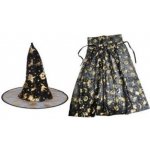 RAPPA Čarodějnický plášť s kloboukem a pavučinou /Halloween – Zboží Dáma