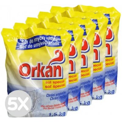 Orkán sůl speciál do domácích myček 5 x 1,5 kg – Zbozi.Blesk.cz