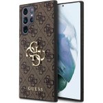 Guess PU 4G Metal Logo Samsung Galaxy S24 Ultra hnědé – Sleviste.cz