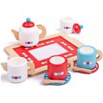 Bigjigs Toys čajový servis s puntíky – Zboží Dáma