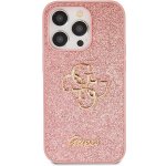 Pouzdro Guess PU 4G Metal Logo iPhone 15 Pro růžové – Zboží Mobilmania