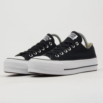 Converse Chuck Taylor All Star Lift OX black / white / white – Zboží Mobilmania