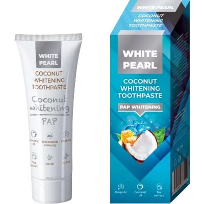 White Pearl Coconut Whitening bělicí zubní pasta 75 ml – Zbozi.Blesk.cz