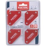 Extol Premium 8815180 magnet-úhelník svařovací mini sada 4ks 45°-90°-135° nosnost do 4kg – HobbyKompas.cz