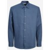 Pánská Košile Jack & Jones Lawrence pánská lněná košile modrá