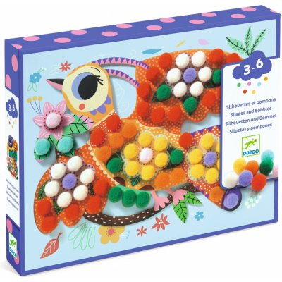 DJECO Koláže s bambulkami Ptáci – Zbozi.Blesk.cz