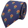 Kravata Modrá kravata Slunečnice