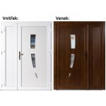 Soft Dvoukřídlé vchodové 123+Panel Plný Zlatý dub/bílá pravé 130 x 200 cm – Hledejceny.cz