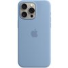 Pouzdro a kryt na mobilní telefon Apple AppleMix Originální Apple iPhone 15 Pro Max - MagSafe - silikonový - ledově modré