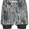 Koupací šortky, boardshorts Calvin Klein pánské kraťasy KM0KM00244-021 černobílá černá-bílá