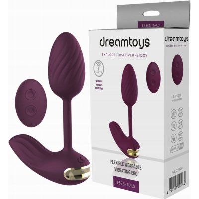 Dream Toys Essentials Wearable Egg Vibe Purple – Zboží Dáma