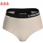 Underbelly menstruační kalhotky CLASSI šampaň černá z mikromodalu Pro střední až silnější menstruaci – Zboží Dáma