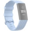 Řemínek k chytrým hodinkám PROTEMIO CUBE Řemínek Fitbit Charge 4 / Fitbit Charge 3 světle modrý 38509