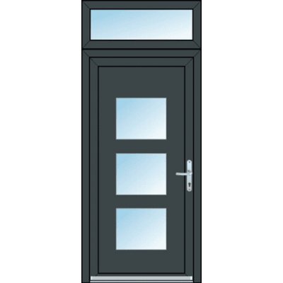 OknaDvereNaMiru.cz Vchodové dveře STYL 102 + Nadsvětlík 90 x 220 cm – Hledejceny.cz