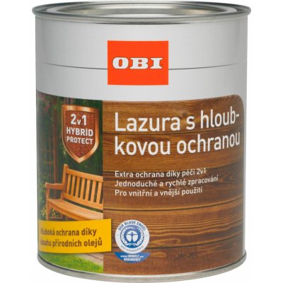 OBI Lazura s hloubkovou ochranou bezbervá 2,5 l – Zbozi.Blesk.cz