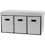 StarDeco Úložná komoda v šedé barvě 38 cm FU224WH – Zboží Dáma