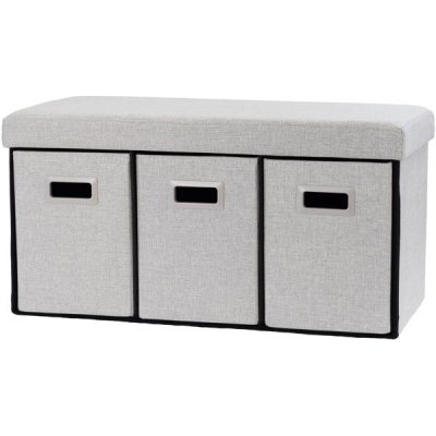 StarDeco Úložná komoda v šedé barvě 38 cm FU224WH – Zboží Dáma