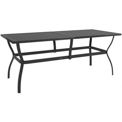 OMAXI 090329 Zahradní stůl antracitový 190 x 80 x 72 cm ocel – Hledejceny.cz
