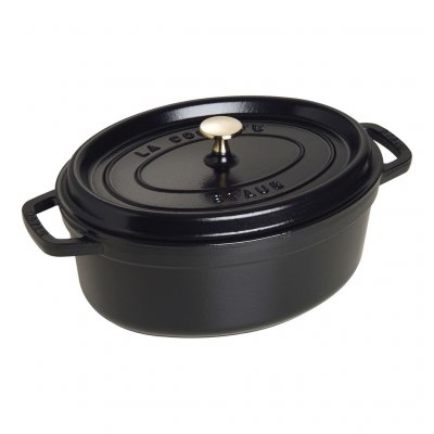 Staub Cocotte hrnec oválný 29 cm 4,2 l černý – Zboží Dáma