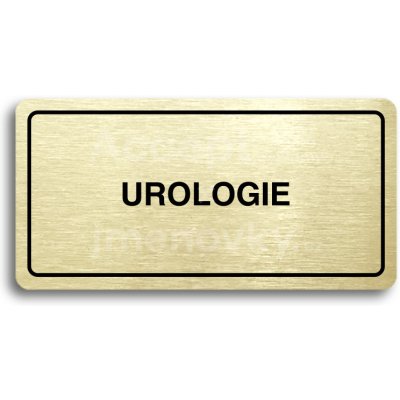 ACCEPT Piktogram UROLOGIE - zlatá tabulka - černý tisk – Zbozi.Blesk.cz