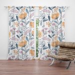 Sablio Závěs Rozkvetlá zahrada: 2ks 140x250cm – Hledejceny.cz