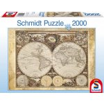 Schmidt Historická mapa světa 2000 dílků – Zboží Mobilmania