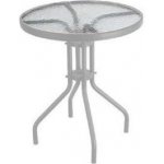 HAPPY GREEN Stolek kovový se skleněnou deskou prům.60 cm, výška 70 cm – Zboží Dáma