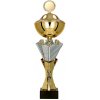 Pohár a trofej Kovový pohár s poklicí Zlato-stříbrný 34 cm 14 cm