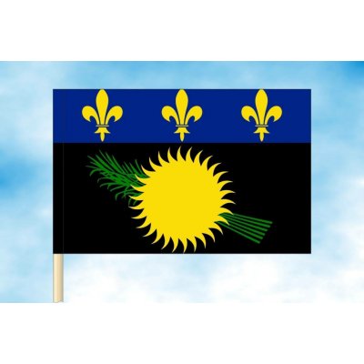 LIBEA, s.r.o. Vlajka Guadeloupe Rozměr: 150×225 cm, Uchycení: Návlek na žerď – Hledejceny.cz