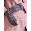 dámské šedé rukavice at-rk-9502.25-dark gray