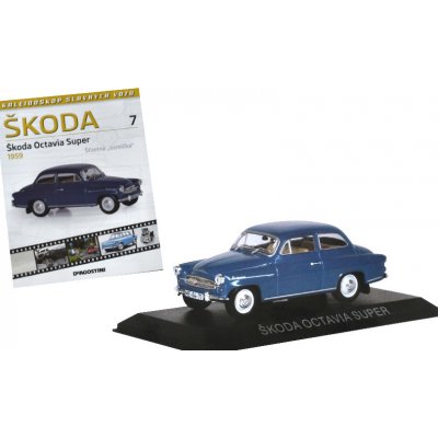 Škoda Octavia SuperDeAgostini Kaleidoskop slv. vozů časopis s modelem 7 1:43 – HobbyKompas.cz