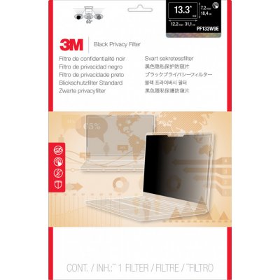 3M Černý privátní filtr pro dotykovou obrazovku 13.3'' widescreen 16:9 PF13.3W9E – Sleviste.cz