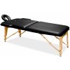 Masážní stůl a židle Aga Dřevěné masážní lehátko MR6150 Černé