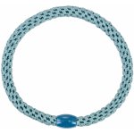 KKNEKKI Gumička do vlasů Kknekki Slim Teal, modrá barva, textil – Zboží Dáma