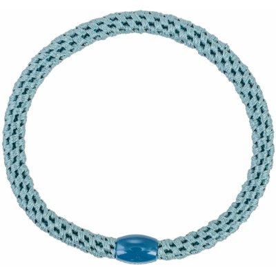KKNEKKI Gumička do vlasů Kknekki Slim Teal, modrá barva, textil – Zboží Dáma