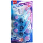 Q-Power Tuhý WC závěs Blue Aqua Exotic Flower 3 x 40 g – Zboží Dáma