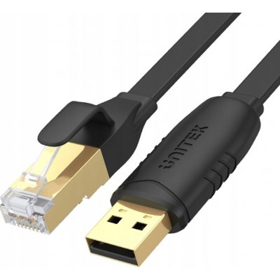 Unitek Y-SP02001B RJ-45 na USB-A, konzolový, 1,8m