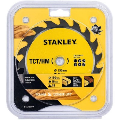 Stanley 13080 Pilový kotouč TCT/HM pro podélné řezy 150 x 16 mm, 18 zubů – Zboží Mobilmania