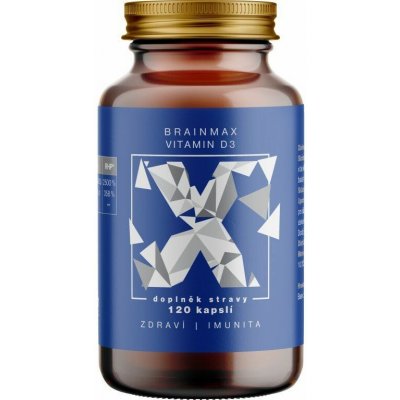 BrainMax Vitamin D3, 4000 IU, 120 rostlinných kapslí – Hledejceny.cz