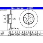 ATE brzdový kotouč 24.0110-0250.1 | Zboží Auto