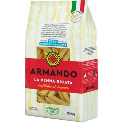 Armando Těstoviny penna rigata 0,5 kg – Sleviste.cz