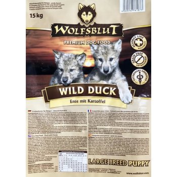 Wolfsblut Wild Duck Puppy Large Breed 15 kg od 2 099 Kč - Heureka.cz