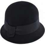 Fiebig Headwear since 1903 Dámský plstěný Velvet klobouček Cloche černý – Zboží Dáma