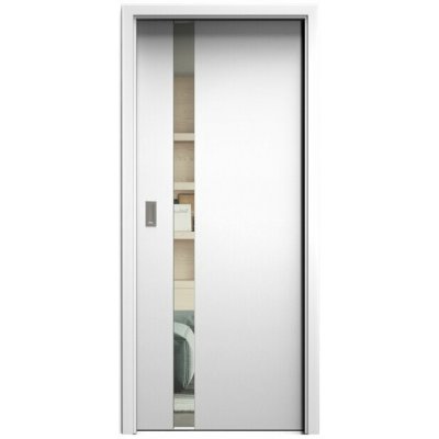 Sapeli Harmonie Komfort M83 posuvné bílá perla 60 x 210 cm Čiré sklo – Hledejceny.cz